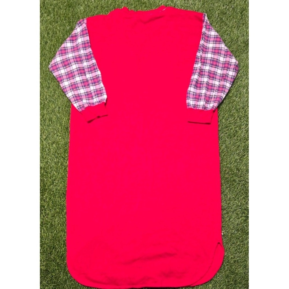 Vintage Winnie The Pooh Sleep Shirt Dress Womens XL Red Just Pooh Comfort - Picture 6 of 9